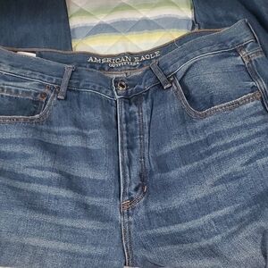 American Eagle Outfitters Blue Jeans with Natural Fading